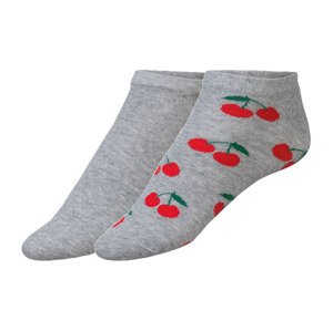 Dámské / Pánské nízké ponožky, 2 páry (adult#male, 43/46, třešně)