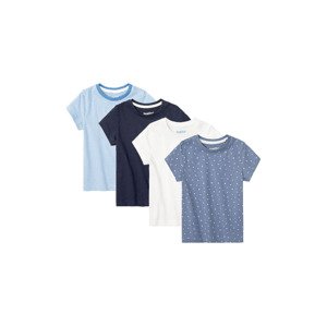 lupilu® Dívčí triko, 4 kusy (child#female#ne, 86/92, světle modrá)