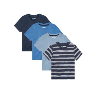 lupilu® Chlapecké triko, 4 kusy (child#male#ne, 86/92, modrá/bílá)