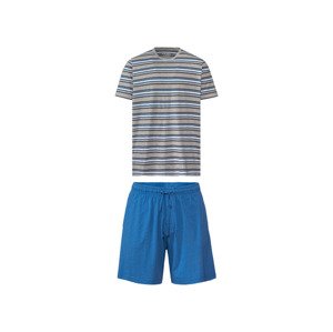 LIVERGY® Pánské pyžamo (adult#male, S (44/46), pruhy/modrá)
