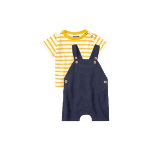 lupilu® Chlapecká souprava s BIO bavlnou, 2dílná (baby/infant#male#no, 50, tmavě modrá / oranžová)