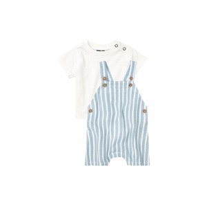 lupilu® Chlapecká souprava s BIO bavlnou, 2dílná (baby/infant#male#ne, 56, světle modrá / bílá)