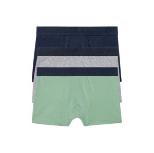 pepperts Chlapecké boxerky, 3 kusy (146/152, navy modrá / šedá / zelená)