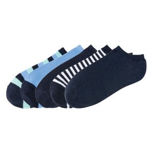 pepperts Chlapecké ponožky, 5 párů (39/42, navy modrá/pruhy)