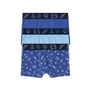 lupilu Chlapecké boxerky, 3 kusy (110/116, modrá / světle modrá)