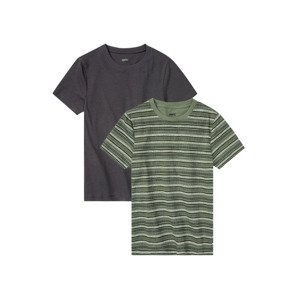 pepperts Chlapecké triko, 2 kusy (158/164, tmavě šedá / zelená)