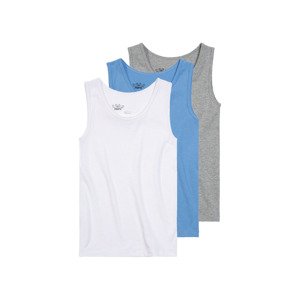pepperts Dívčí košilka s BIO  bavlnou, 3 kusy (122/128, šedá/modrá/bílá)