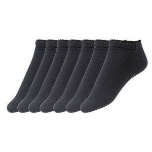 esmara® Dámské nízké ponožky, 7 párů (35/38, černá)