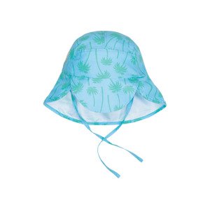 Dětská čepice s ochranou proti UV záření (104/116, palmy/modrá)