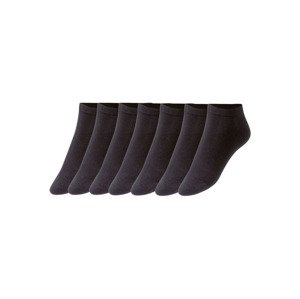 LIVERGY® Pánské nízké ponožky, 7 párů (adult#male, 39/42, černá)