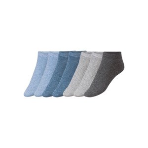 LIVERGY® Pánské nízké ponožky, 7 párů (39/42, šedá)
