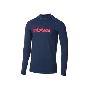 Mistral Pánské koupací triko s dlouhými rukávy U (XL (56/58), navy modrá / červená)