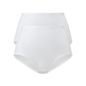 esmara Dámské tvarující kalhotky, 2 kusy (S (36/38), bílá)