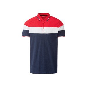 LIVERGY Pánské polotriko „Slim Fit“ (L (52/54), navy modrá/bílá/červená)