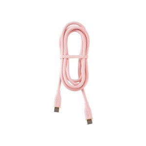 TRONIC Kabel pro nabíjení a přenos dat USB C a  (světle růžová, USB typu C na USB typu C)