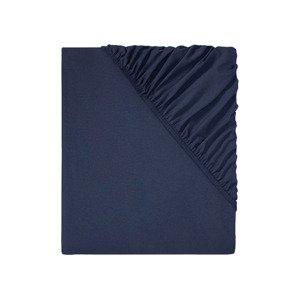 Barbara Becker Napínací prostěradlo, 90-100 x 200 cm (tmavě modrá)