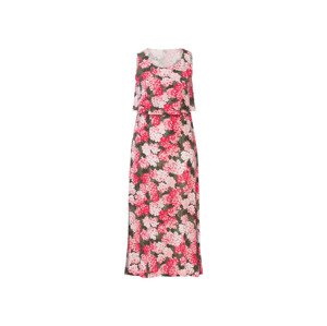 esmara® Dámské maxi šaty XXL (adult#female#ne, XL (48/50), červená/zelená)