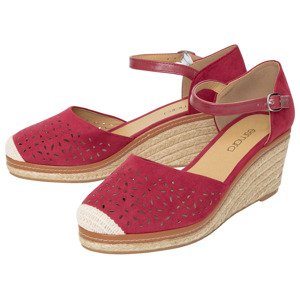 esmara® Dámské sandály na klínku (40, červená)