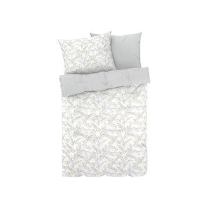 LIVARNO home Saténové ložní povlečení, 240 x 220 cm,  (listy)