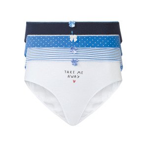 Happy Shorts Dámské kalhotky, 4 kusy (S, modrá / námořnická modrá / bílá)