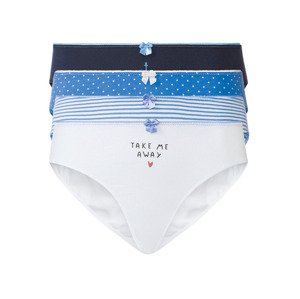 Happy Shorts Dámské kalhotky, 4 kusy (M, modrá / námořnická modrá / bílá)