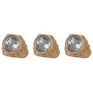 LIVARNO home Solární LED svítidlo (béžová, 3 kusy)