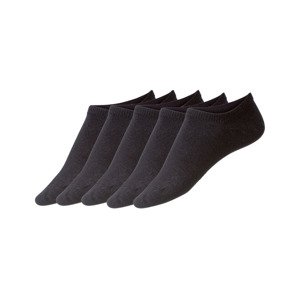 LIVERGY® Pánské nízké ponožky, 5 párů (adult#male, 39/42, černá)