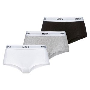 Mexx Dámské kalhotky, 3 kusy (bílá/černá/šedá, S)
