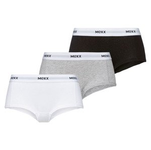 MEXX Dámské kalhotky, 3 kusy (adult#female#ne#pants, M, bílá/černá/šedá)