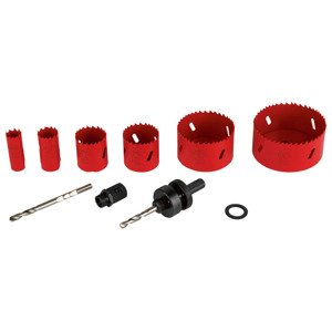 Parkside® Sada děrovacích pil Plss 9 A1, 9dílná (sada bimetalových děrovacích pil)