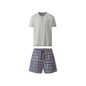 LIVERGY® Pánské pyžamo s BIO bavlnou (adult#male#ne#pants, M (48/50), šedá)