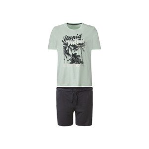 LIVERGY® Pánské pyžamo XXL (adult#male, XXL (60/62), světle modrá/navy modrá)