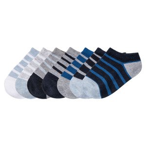 lupilu® Chlapecké ponožky BIO, 7 párů (child 2 years onwards#male, 19/22, modrá / šedá / navy modrá)