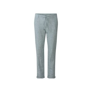 LIVERGY® Pánské lněné kalhoty "Straight Fit" (adult#male#ne, 48, zelená)