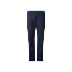 LIVERGY® Pánské lněné kalhoty "Straight Fit" (adult#male#ne, 46, navy modrá)