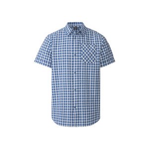 LIVERGY Pánská volnočasová košile (M (39/40), modrá/bílá)
