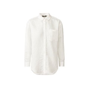 esmara Dámská lněná košile (36, bílá)