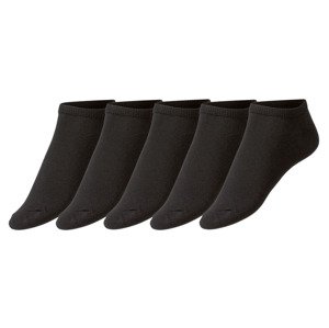 esmara Dámské nízké ponožky, 5 párů (39/42, černá)