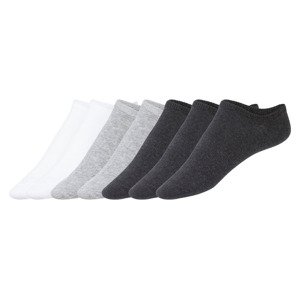 Dámské / Pánské nízké ponožky, 7 párů (adult#unisex, 35/38, bílá/šedá/antracitová)