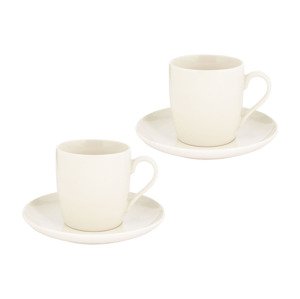 ERNESTO® Sada šálků na latté / cappuccino, 2dílná (šálky na latté, bílá)