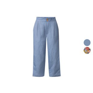 esmara® Dámské lněné culotte kalhoty 3/4 délka (adult#female#ne)
