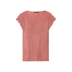 esmara® Dámské lněné triko (adult#female#ne, XS (32/34), světle růžová)