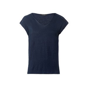 esmara® Dámské lněné triko (adult#female#ne, XS (32/34), navy modrá)