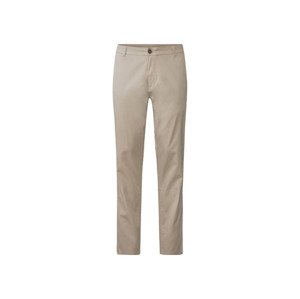 LIVERGY Pánské chino kalhoty "Tapered Fit" (50, béžová)