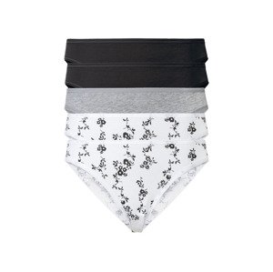 esmara® Dámské kalhotky, 5 kusů (adult#female#ne#briefs, M (40/42), černá/šedá/bílá)