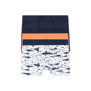 lupilu® Chlapecké boxerky, 3 kusy (child#male#ne#undershorts, 86/92, námořnická modrá / oranžová / bílá )