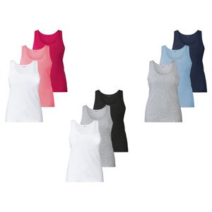 esmara® Dámské tílko XXL, 3 kusy (adult#female#ne)