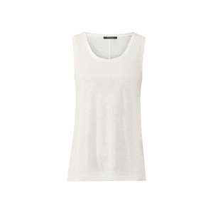 esmara® Dámské lněné triko (adult#female#ne, S (36/38), bílá)