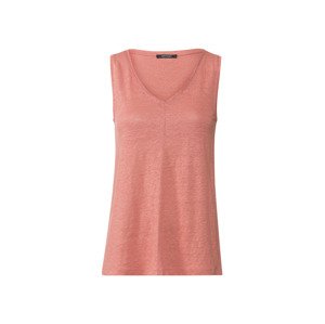 esmara® Dámské lněné triko (adult#female#ne, XS (32/34), korálová)