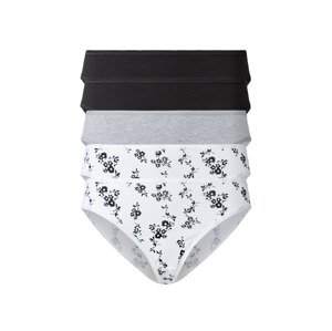 esmara® Dámské kalhotky XXL, 5 kusů (adult#female#ne#briefs, 3XL(56/58), černá/zelená/bílá)